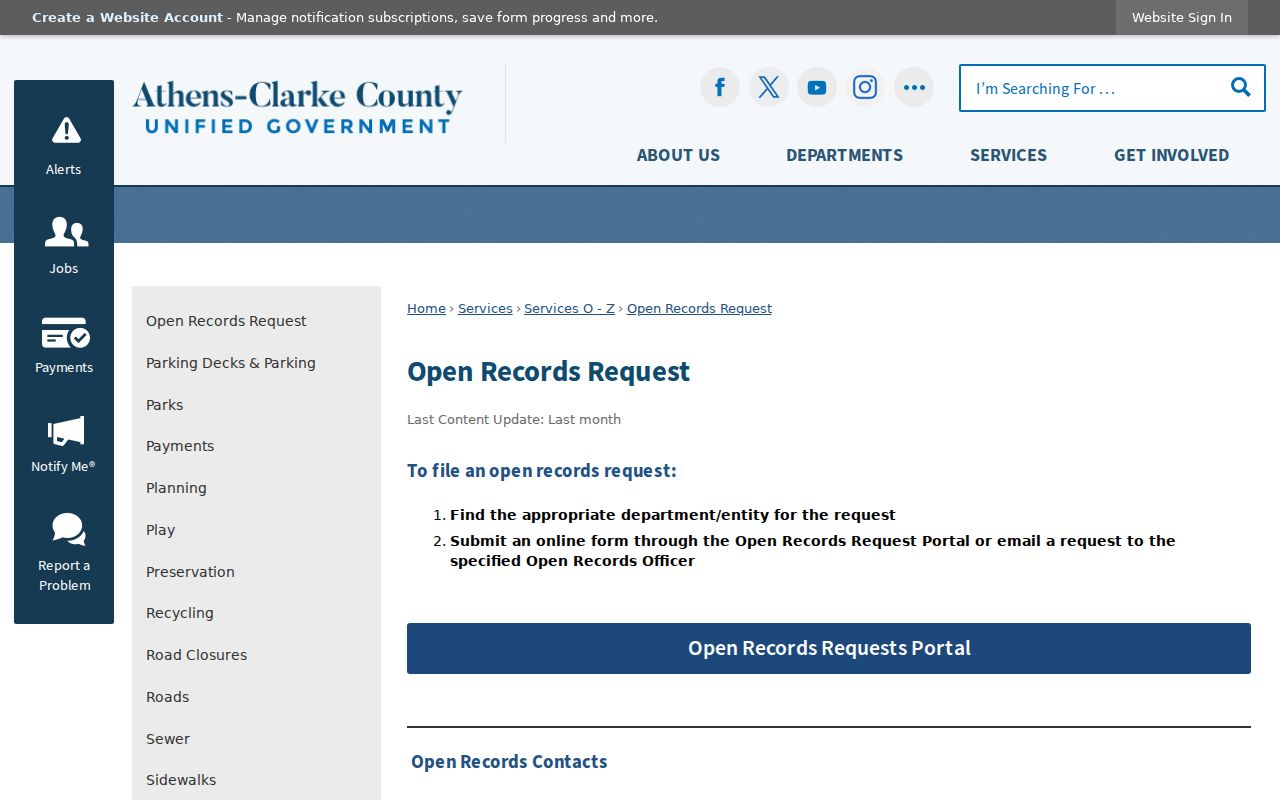 Clarke County warrant search open records contacts