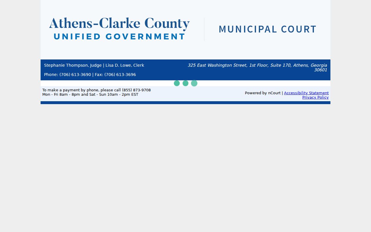 Clarke County active warrants court payment route