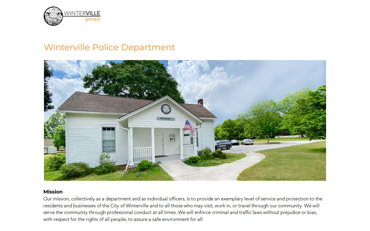 Clarke County traffic warrant Winterville Police contact