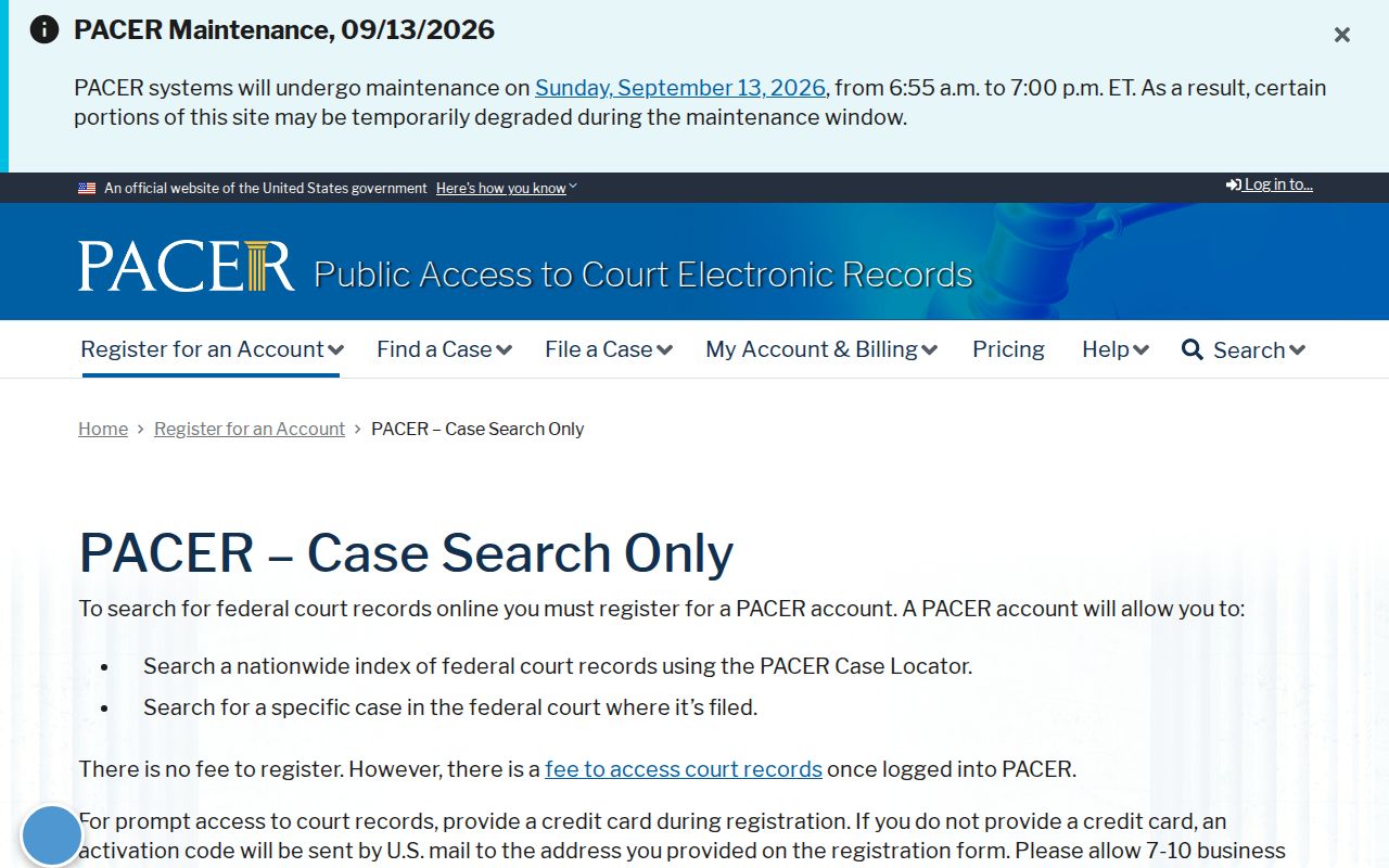 Clarke County most wanted federal court case search information